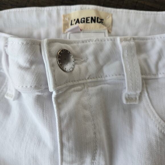 L'Agence Margot High Rise Skinny White Jeans Size 28 EUC - Picture 4 of 8